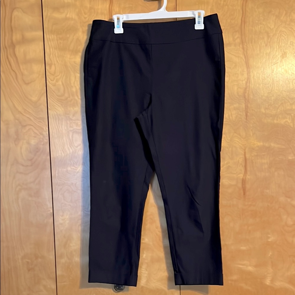 EUC Navy Tribal Fia Cuffed Cropped Trousers
